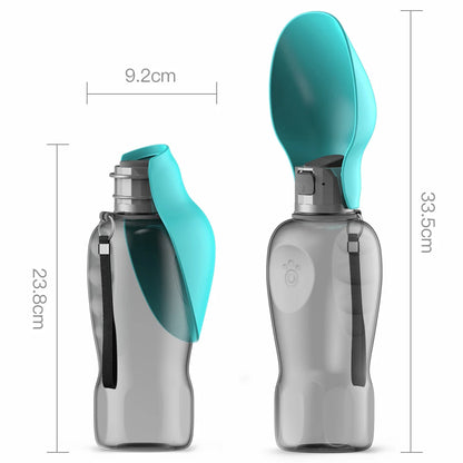 800ml Portable Dog Water Bottle for Large Breeds - Perfect for Outdoor Activities, Hiking, and Walking - Collapsible Drinking Bowl for Golden Retrievers and Other Pets