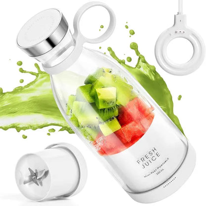 Wireless Rechargeable Portable Blender - 350ML USB Juicer Cup for Smoothies and Fruit Mixing