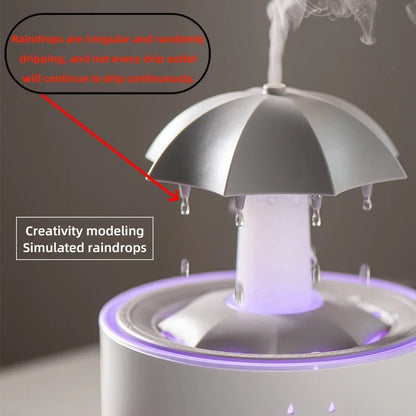 Transform Your Space with the Creative Raindrop Aroma Essential Oil Diffuser - Colorful Light and Soothing Mist for Home and Office