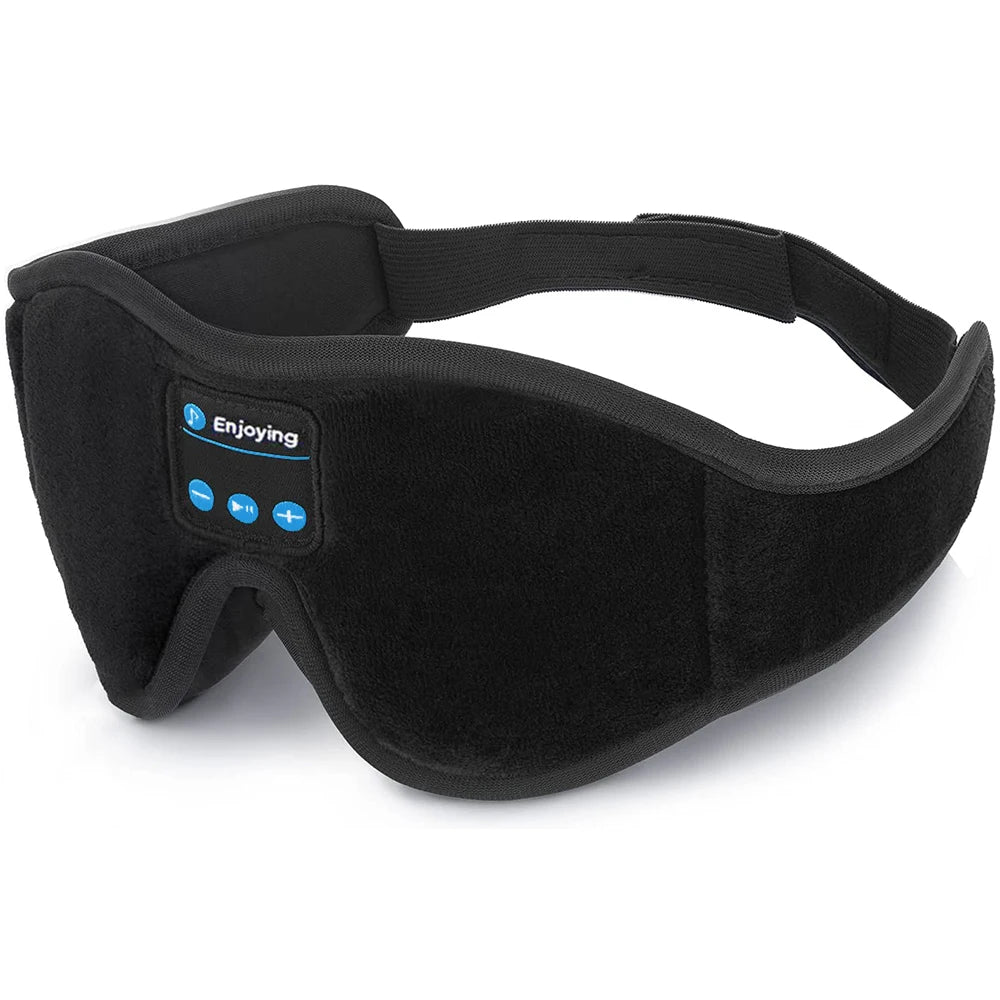 Bluetooth Sleep Mask with 3D Eye Design and Built-In HD Speakers for Music Playback